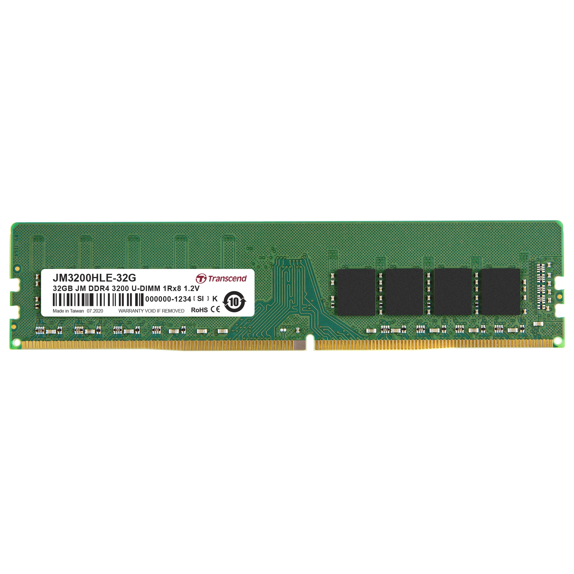 JM3200HLE-32G - 32GB 3200MHz U-DIMM DDR4