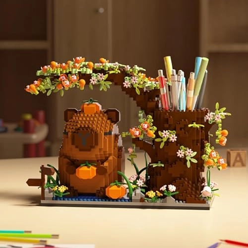 Capybara Pen Holder Building Block Set - 1880 pcs