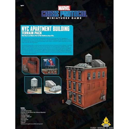 Marvel Crisis Protocol: Terrain Expansion: NYC Apartment Building - Miniatures Game
