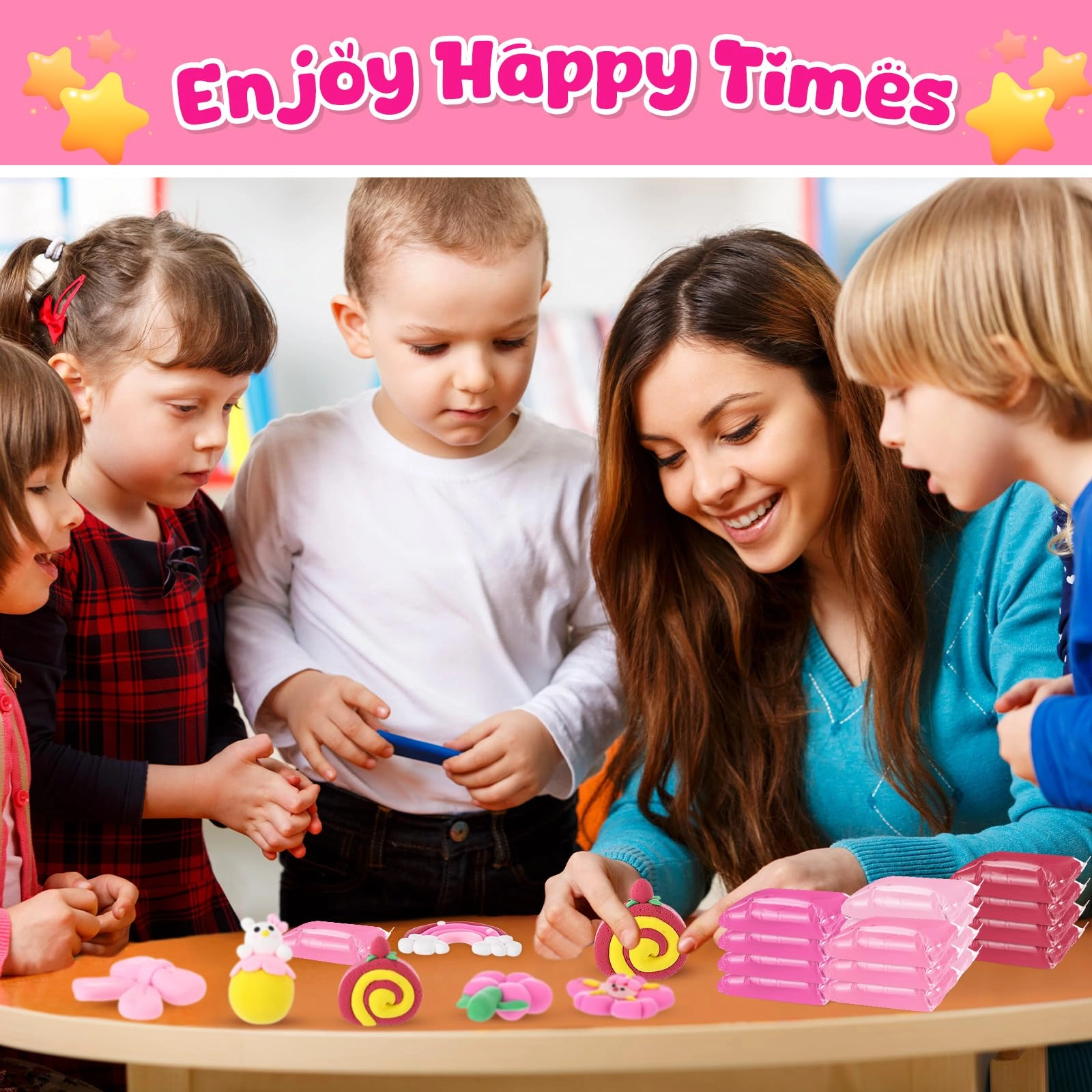 Air Dry Clay - 72 Pcs