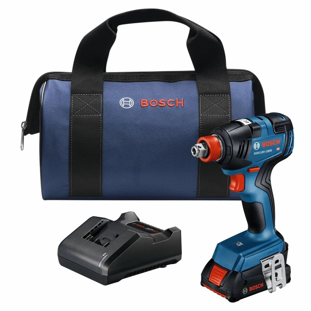 Robert Bosch Tool Corporation GDX18V-1800B12 - 1800 Inch Pounds 1/4 In. and 1/2 In.