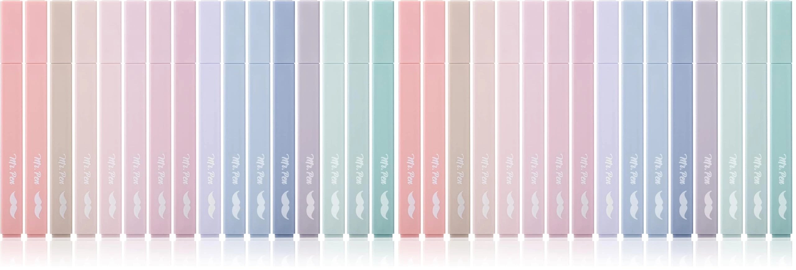 Mr. Pen Aesthetic Highlighters - Morandi Colors Chisel Pack