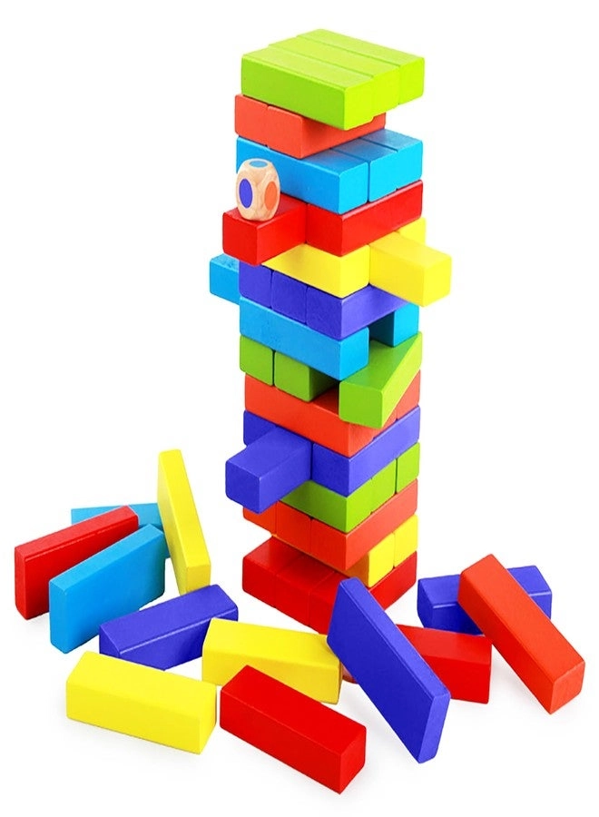 vGRASSP Stacking and Balancing Wooden Blocks - 48 Pcs