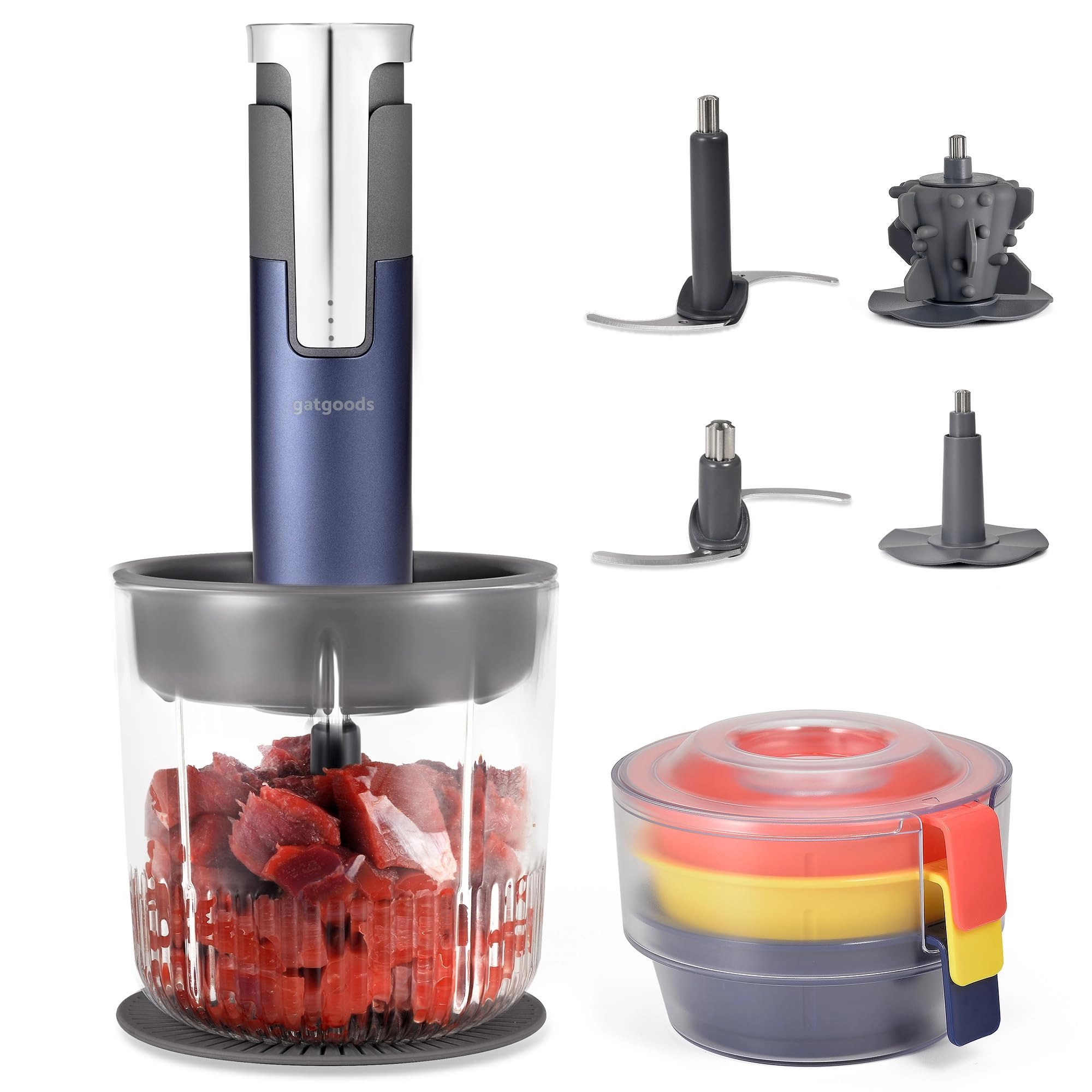 GATGOODS Cordless Food Processor - 4-Cup Rechargeable