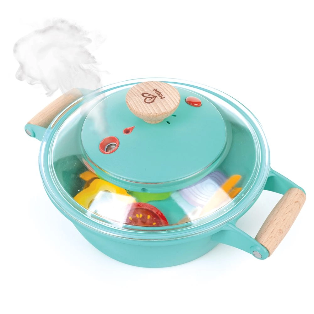 Little Chef Cooking And Steam Playset - Wooden (E3187)
