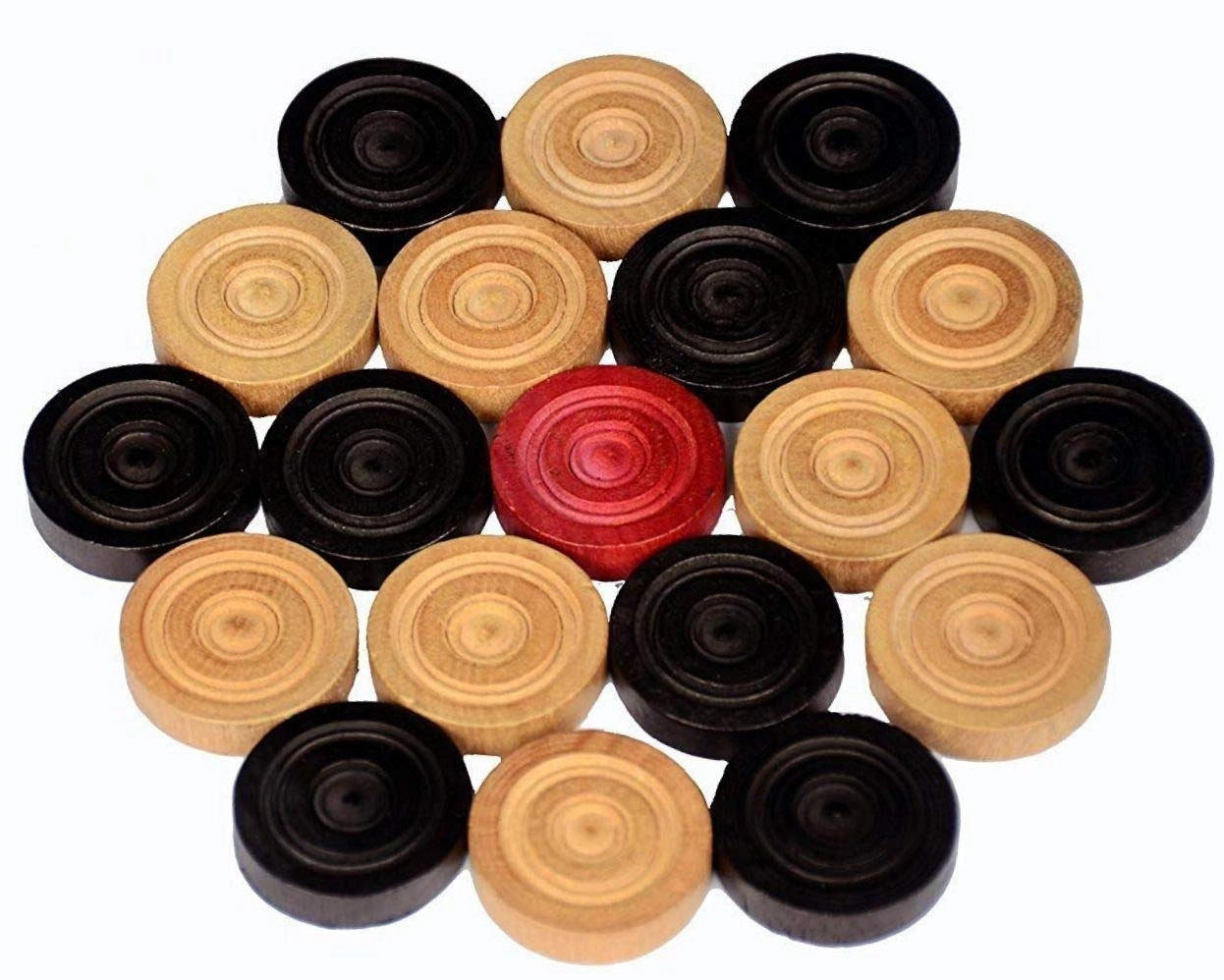 StonKraft Carrom Coins - Plastic Box (No Striker)