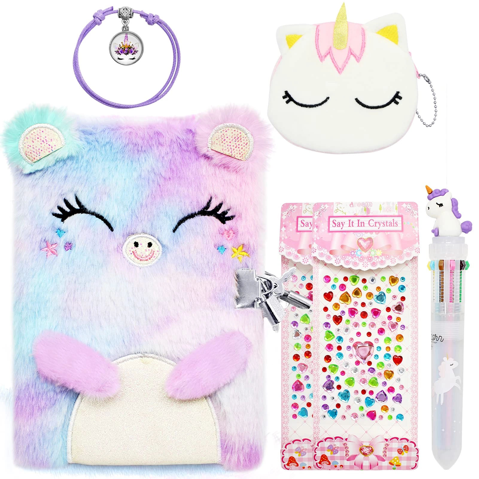 iceblueor Secret Diary - A5 160 pages Lock Set