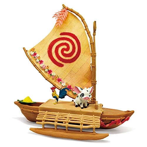 Moana Small Doll + Floating Boat + Friend Figures
