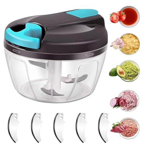 Onion Slicer - 520 ml 3 Stainless Steel Blades