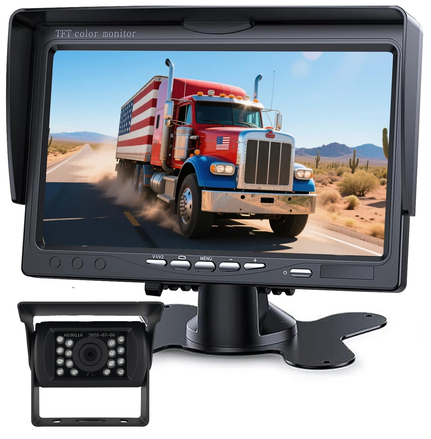 shenzhenshiluxunkejiyouxiangongsi Backup Camera Monitor Kit - Night Vision hardwire 1920*1080