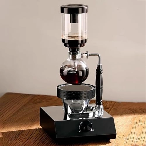 Siphon Coffee Maker - 2-Cup Halogen Lamp Heater