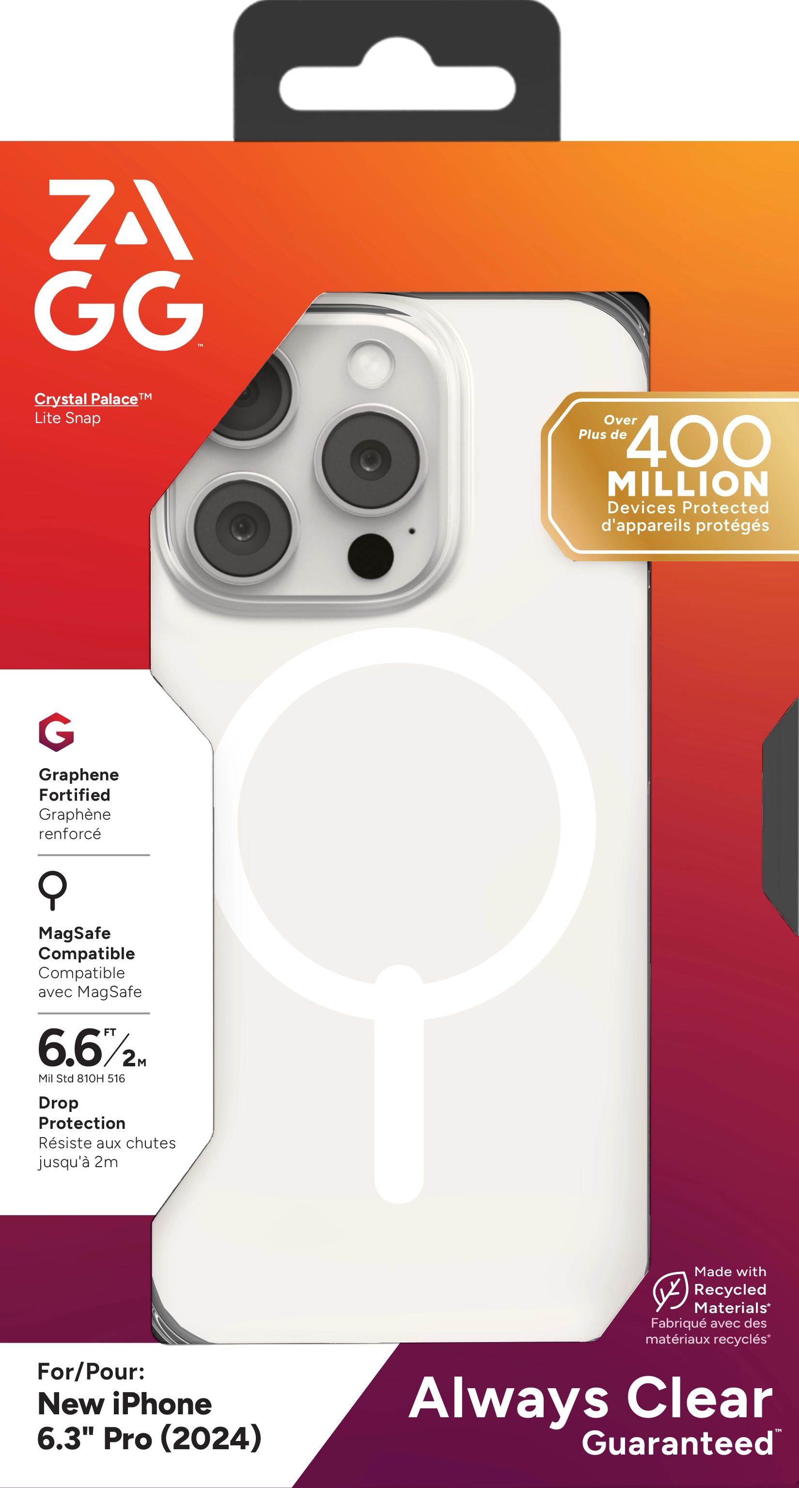 CrystlPal Lite Snap Clear Case with MagSafe for iPhone 16 Plus