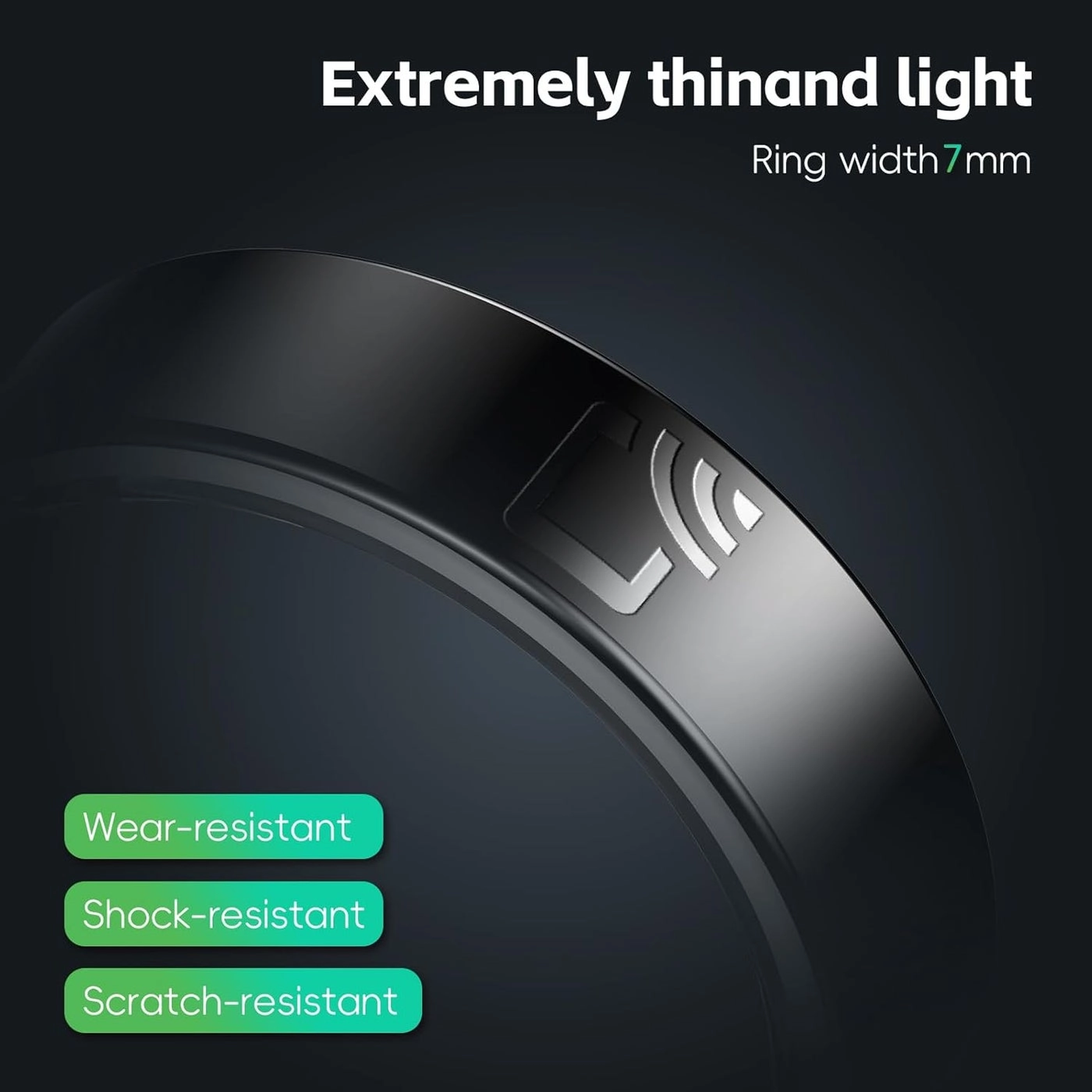 Smart Ring - Health and Sleep Tracker NFC Blood Oxygen