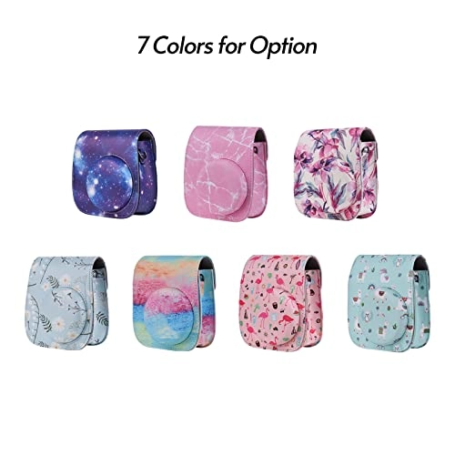 Instant Camera Accessories Kit + Camera Bag + Camera Strap + Photo Album + Photo Clips + Photo Frame + Hanging String + Stickers + Pen + Filt - 12-in-1 leather