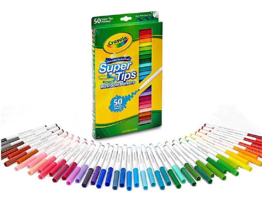 Super Tips Washable Markers - 50 Multi Colour