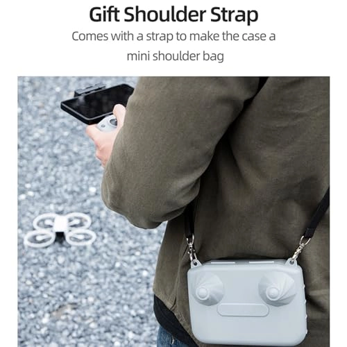 RC-N3/2/1 Remote Control Storage Box - Compatible with DJI Mavic Air 2/Air 2s/Air 3/Air 3s/Mini 2/Mini 3/Mini 3 Pro/Mini 4 Pro/Flip/NEO grey