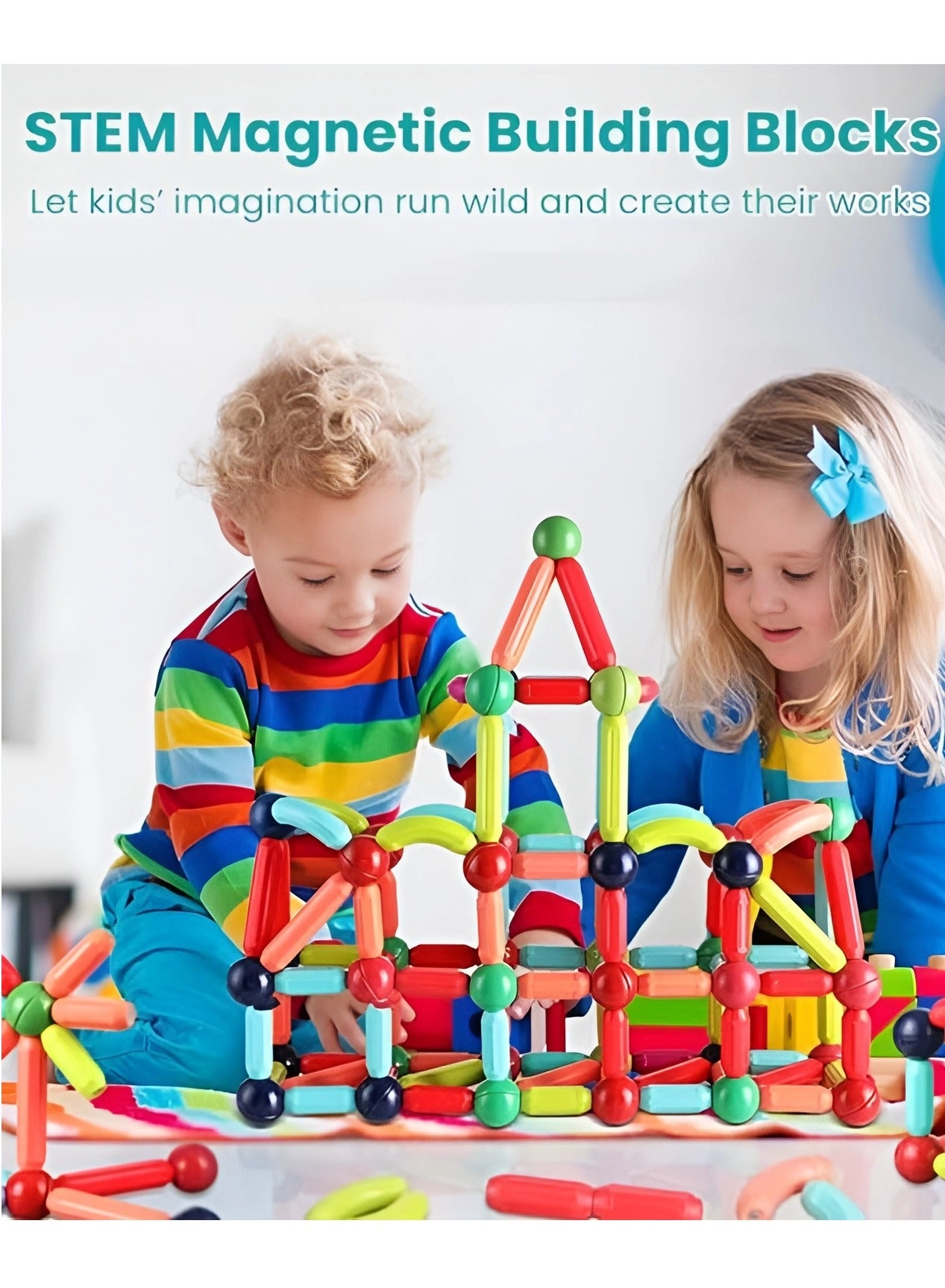 Magnetic Sticks and Balls - 84 pcs