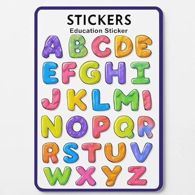 FITTO Alphabet Educational Stickers