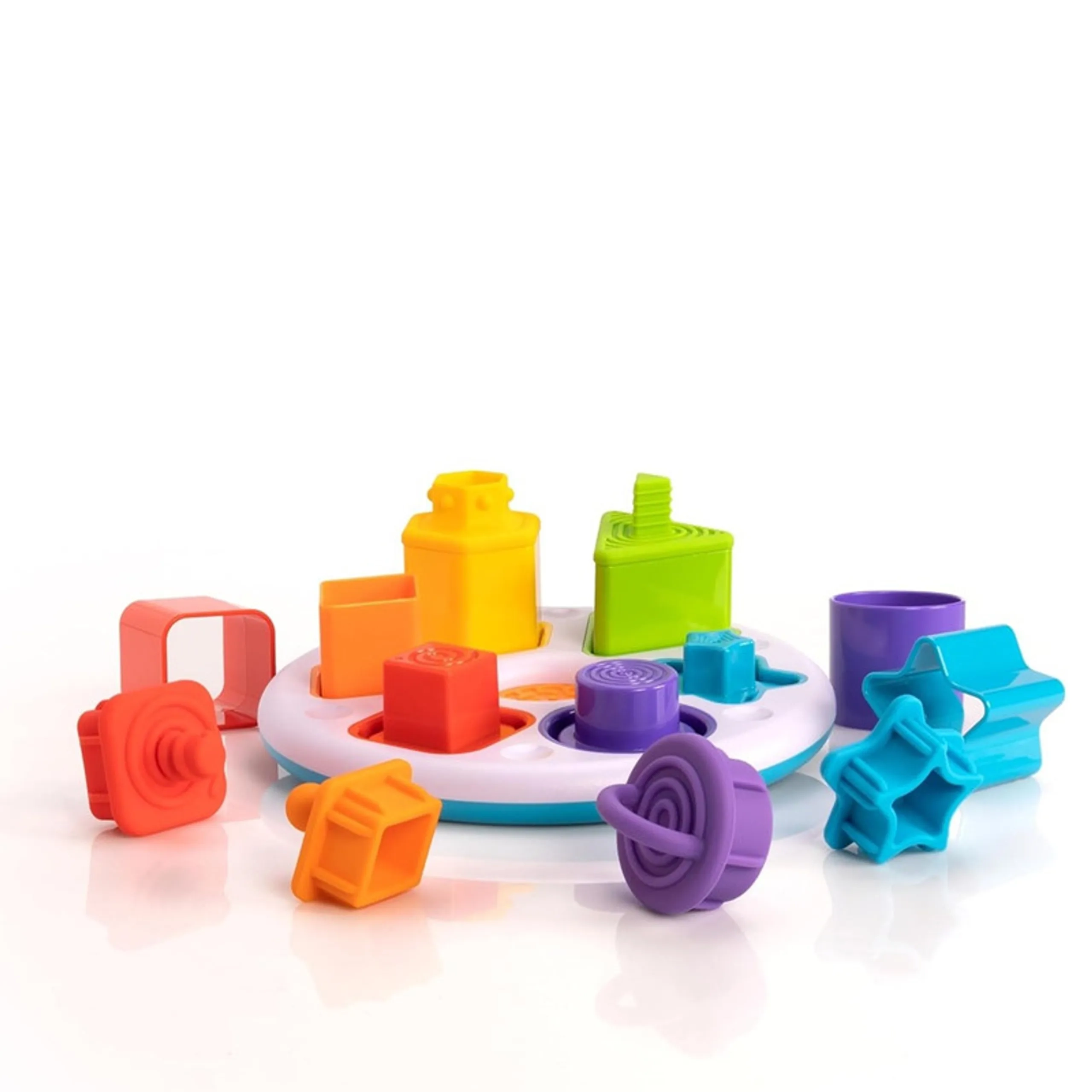 Fat Brain Toys Plugzy Shape Stacking - 10 months+ 13 pieces