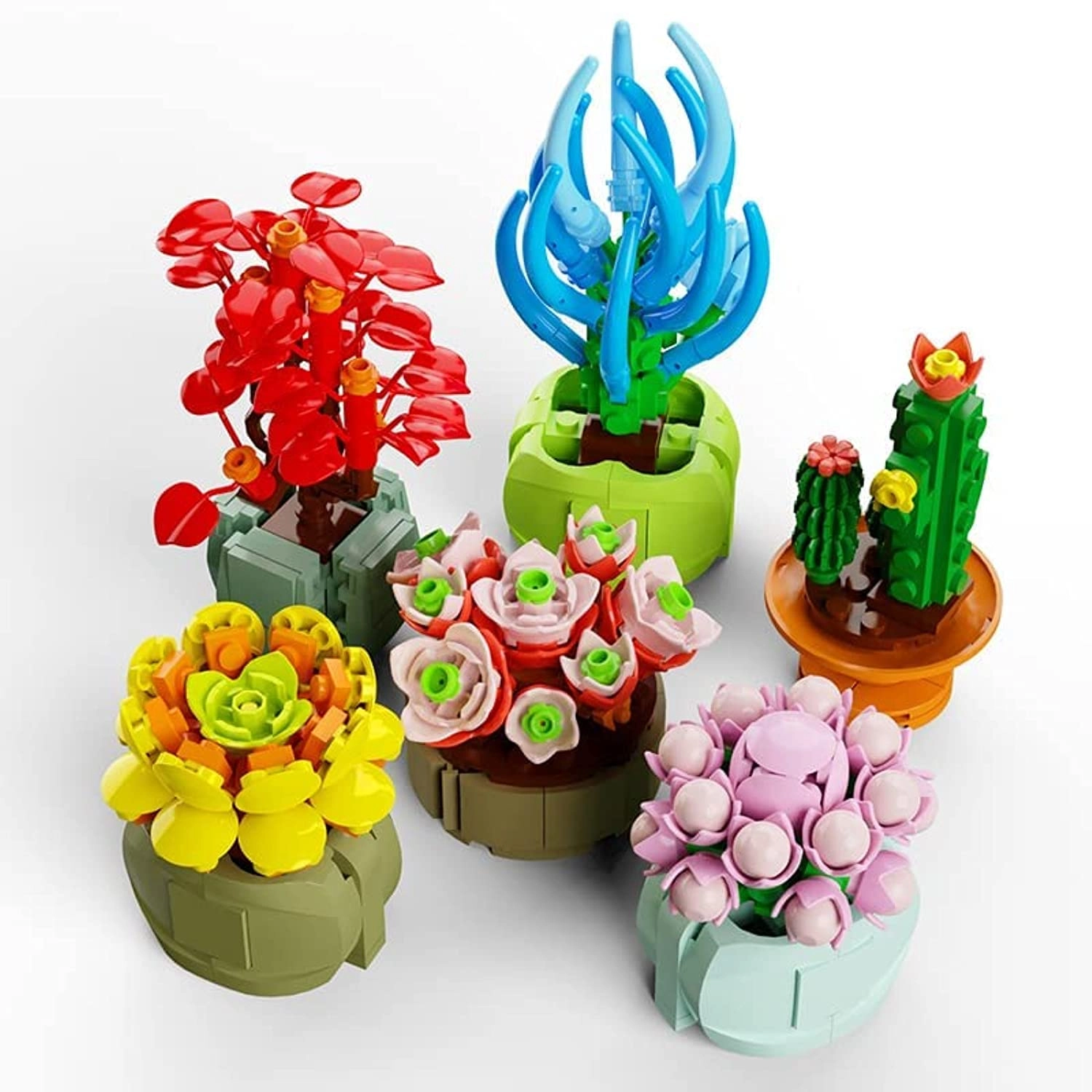 KASTWAVE Mini Succulent Building Blocks Surprise Box Botanical - 6 years+ 2 pieces
