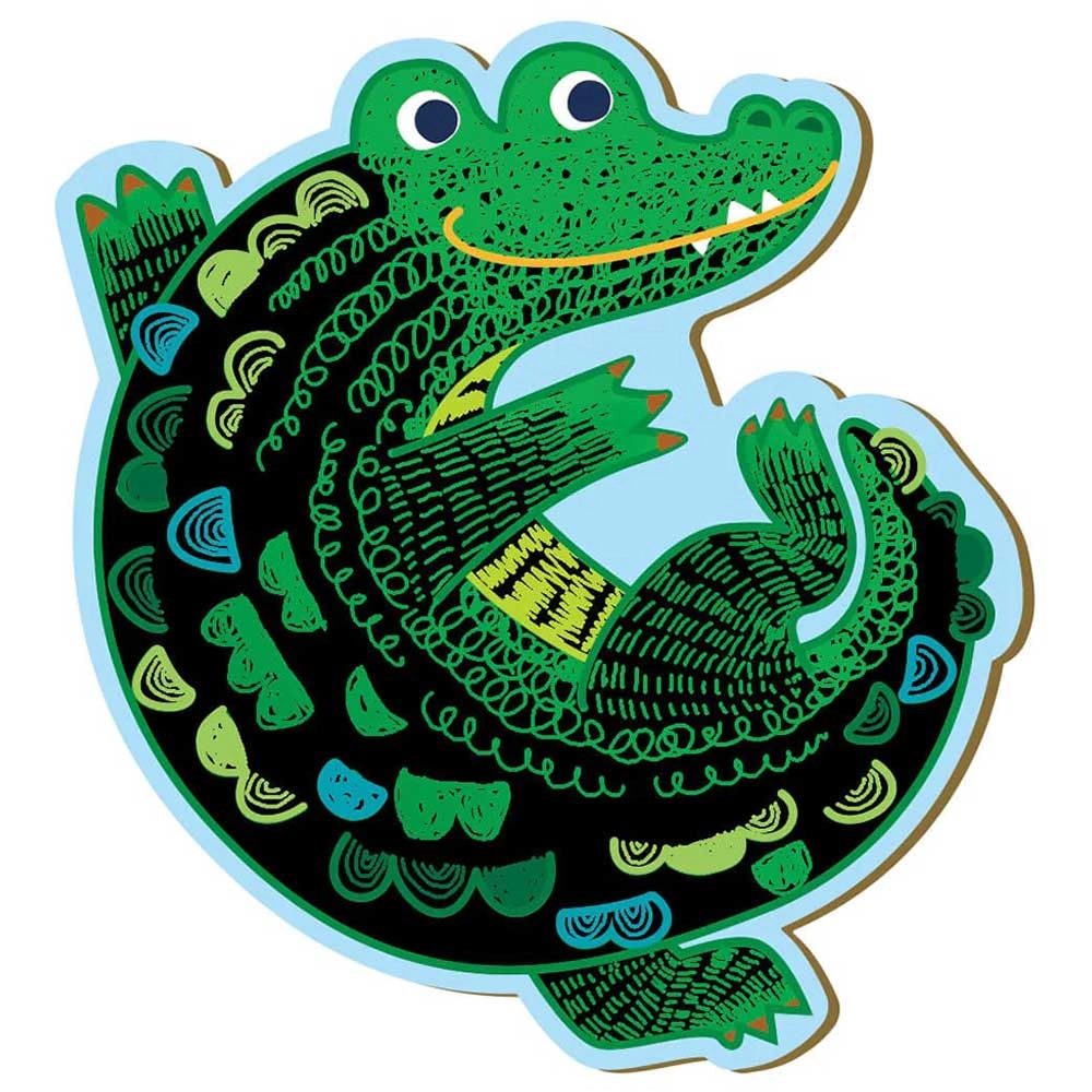 Scratch 'N' Catch Art - 14 piece(s) wooden scratch pen fishing rod