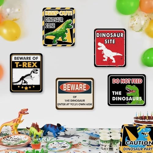Dinosaur Signs - 12 PCS Birthday