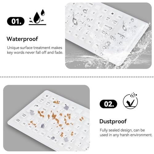 Folding Silicone Keyboard - Wired/Wireless