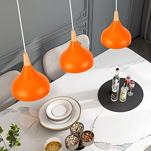 Hanging Chandelier - 2pcs 20 cm Orange E27
