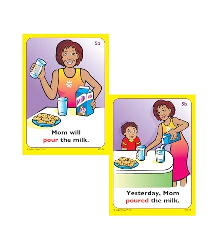 Regular Past Tense Verbs Fun Deck - Kid 56 pieces