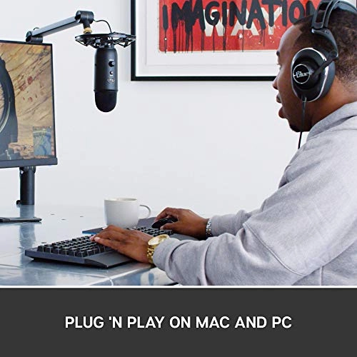 Yeti - USB Microphone + Radius III - Shockmount + Compass - Boom Arm + Blue VO!CE - Effects