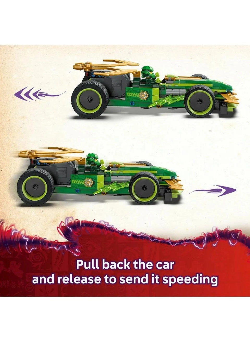 NINJAGO Lloyd's Pull-Back Race Car (71828)