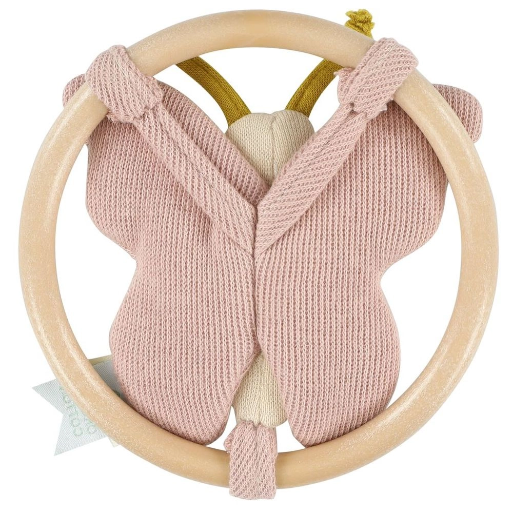 Butterfly Rattle - 0 month organic cotton Bliss nursery