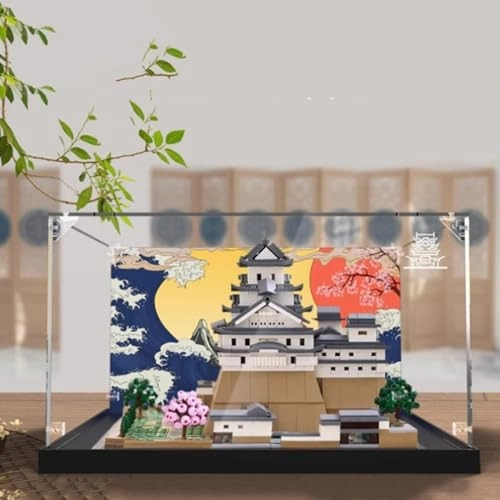 Acrylic Clear Display Case - Compatible with Lego 21060 Architecture Himeji Castle Model