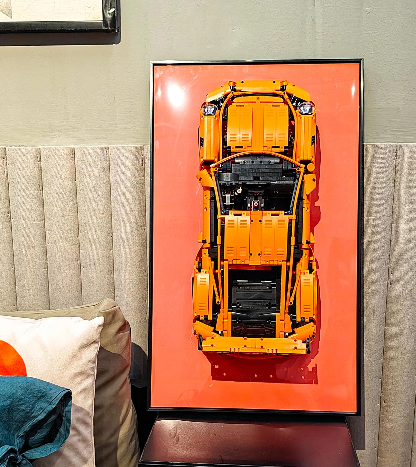 iCUANUTY LEGO Wall Display Board for 42056 Technic Porsche 911 GT3 RS