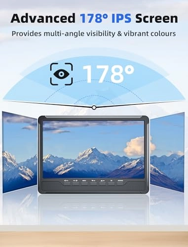 Small Flat Screen TV - 1080P 10.5"