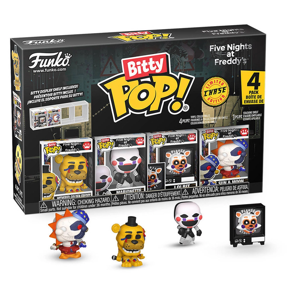 FUNKO TOYS Withered Golden Freddy + Marionette + Lolbit + Sun & Moon - Five Nights at Freddy's (FU92956)