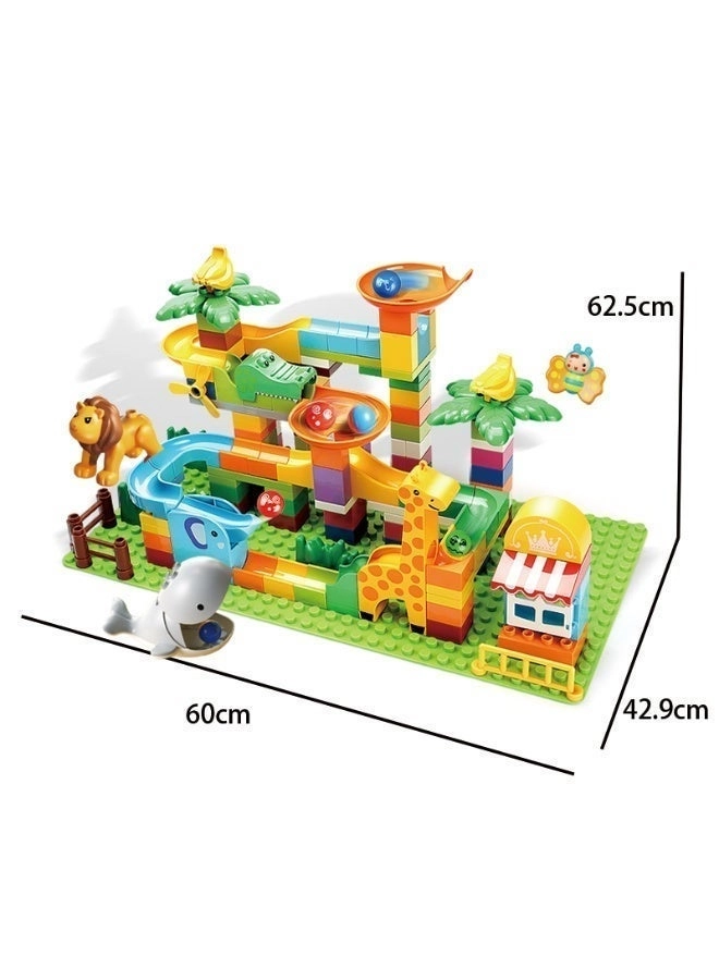 Slide Block Wall Set - Safari 212pcs