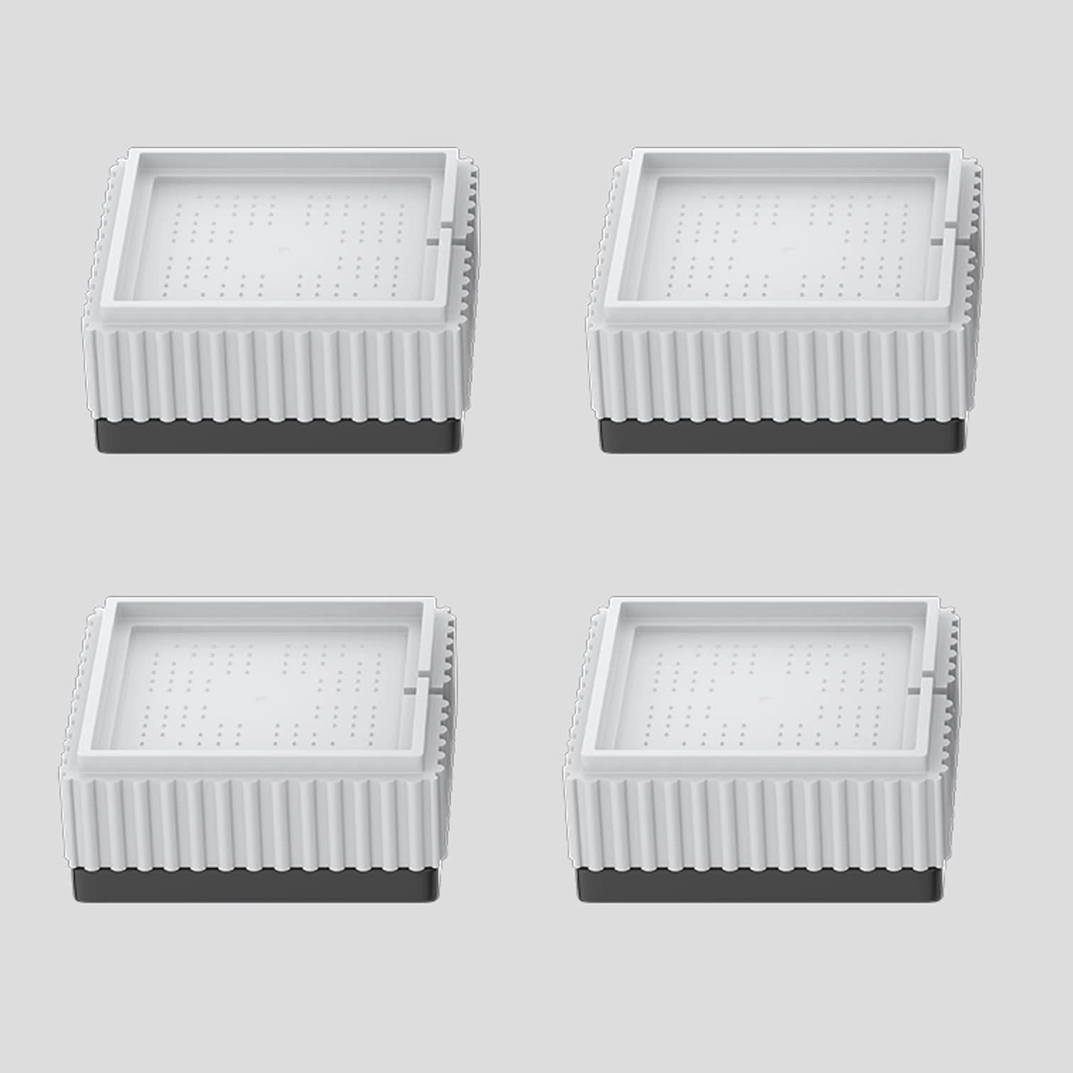 Universal Anti Vibration Feet Pads - 4pcs 6cm White