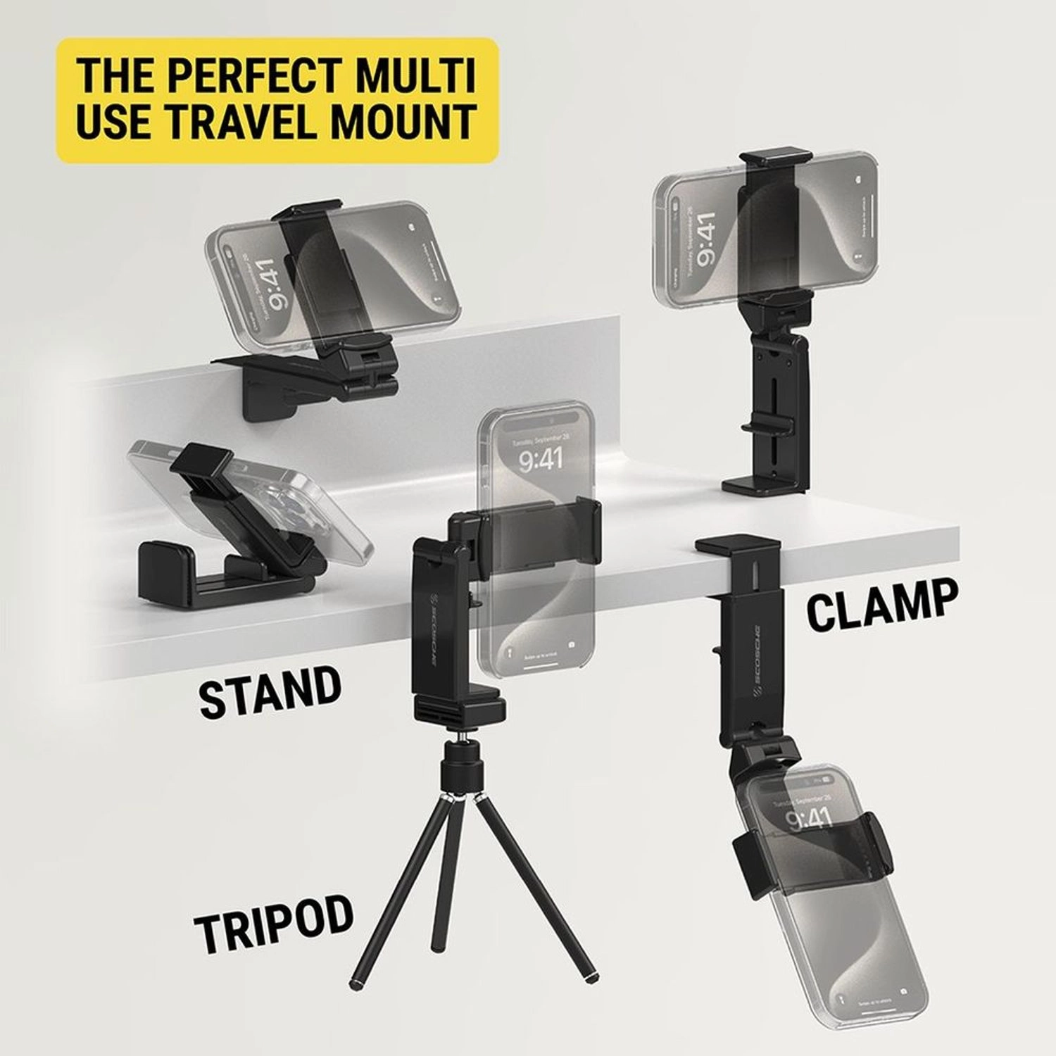 Universal Folding Phone Mount - Foldable Travel