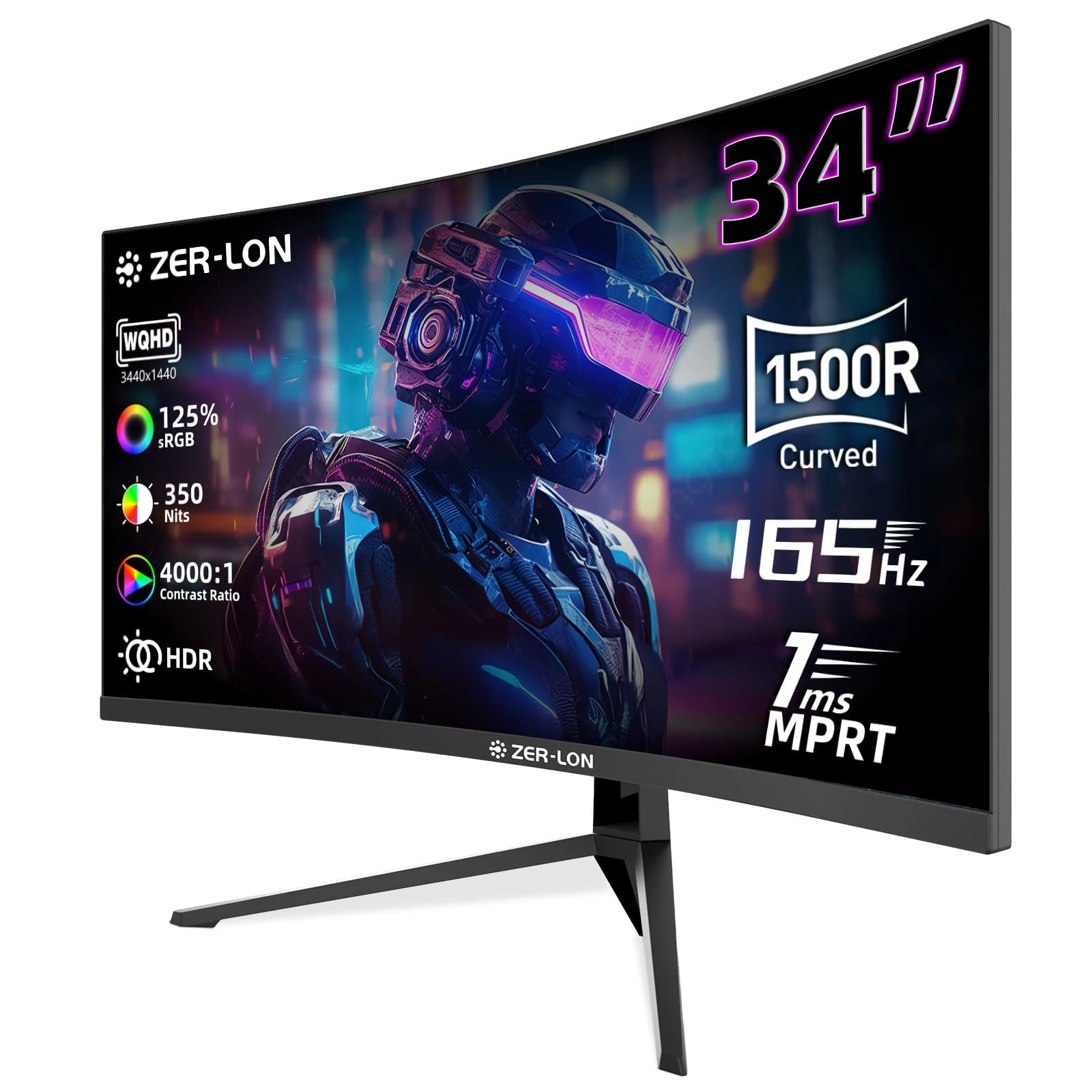 ZER-LON PD22340W - 34 Inches 3440x1440