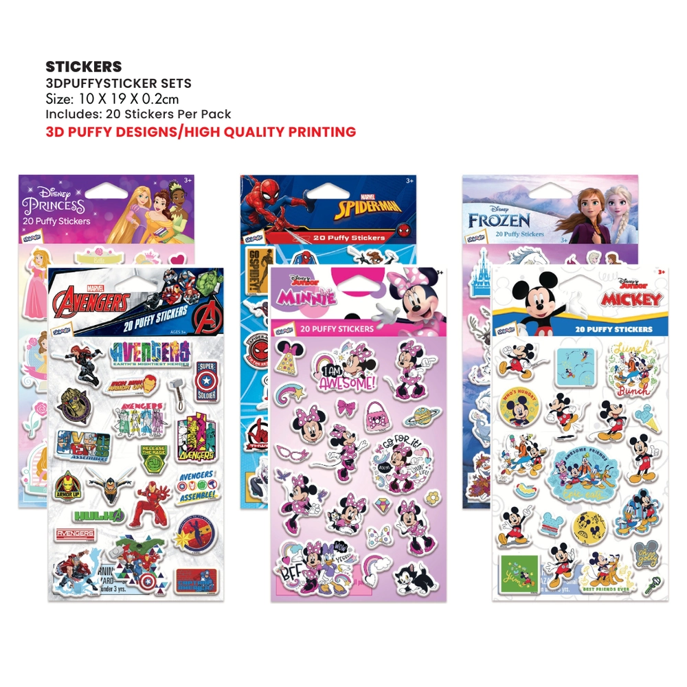 Minnie Sticker Book 3D Puffy 20 pcs