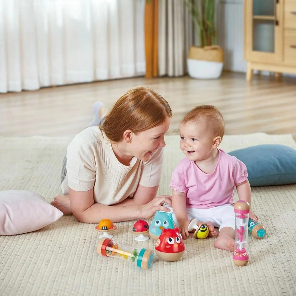 Stay Put Animal Rattles - 0 + 3pcs