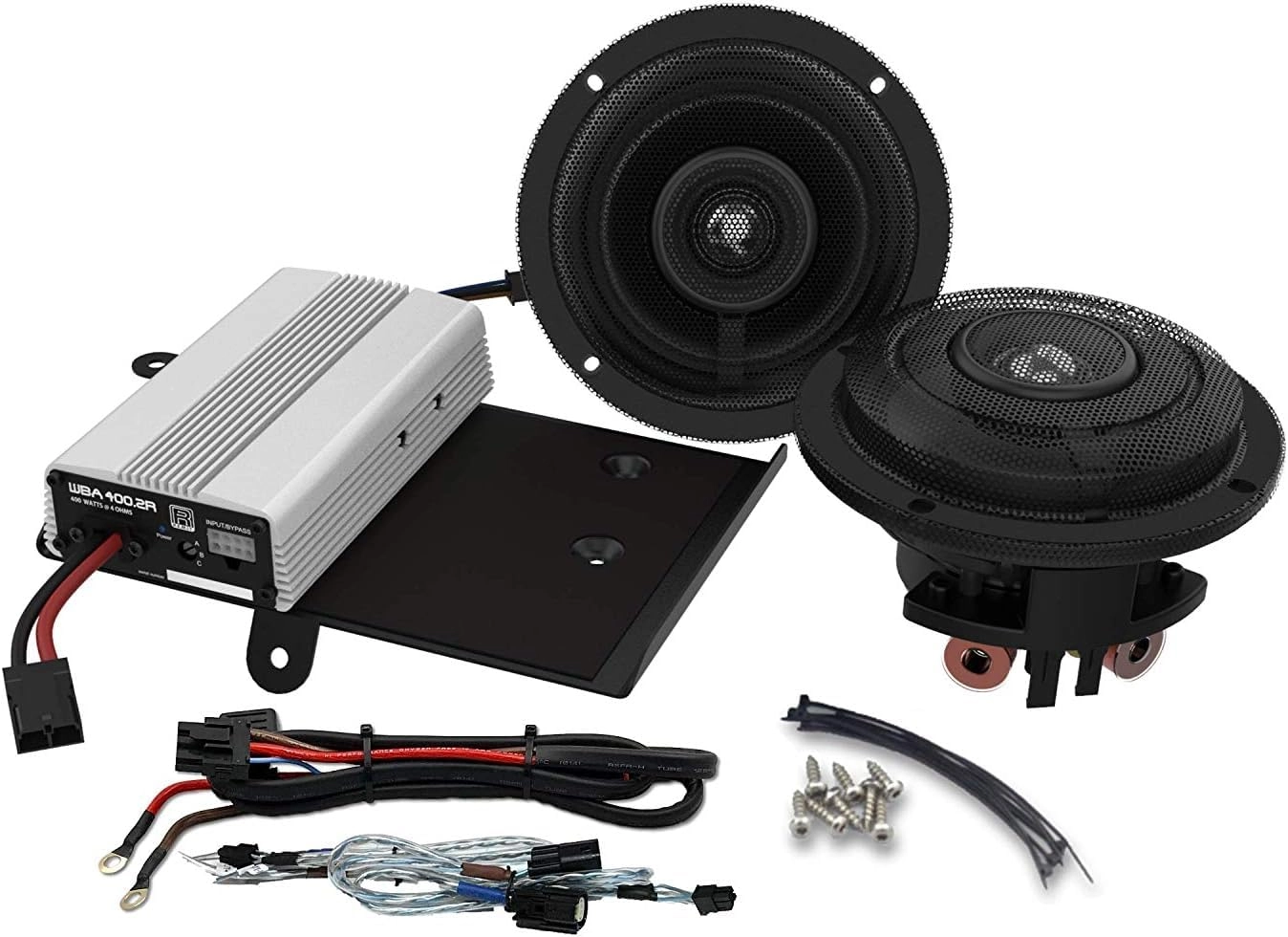 Hogtunes WBASG KIT.2R - 400 Watt Amplifier 6.5" Front Speaker Kit