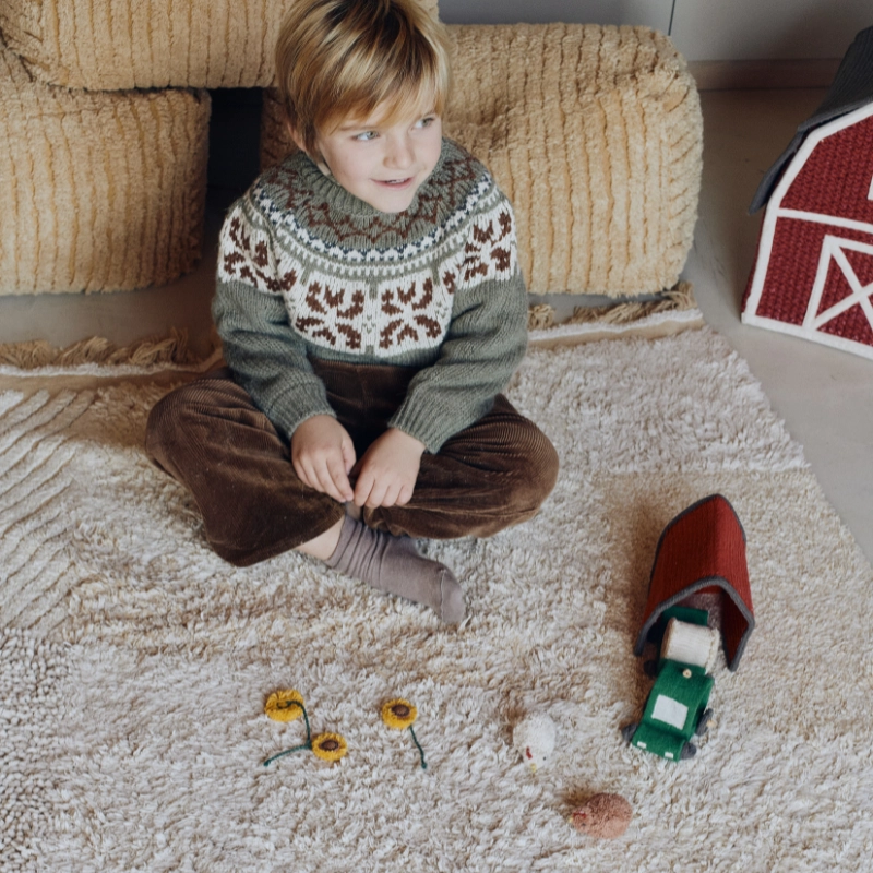 Washable Play Rug - Farm Fields 0 month