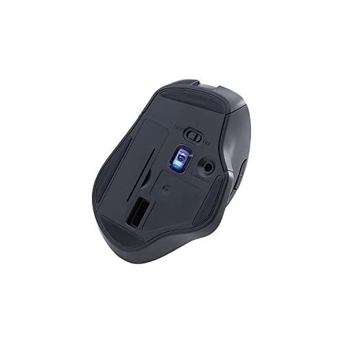 Silent Ergonomic Wireless Blue LED Mouse - Wireless