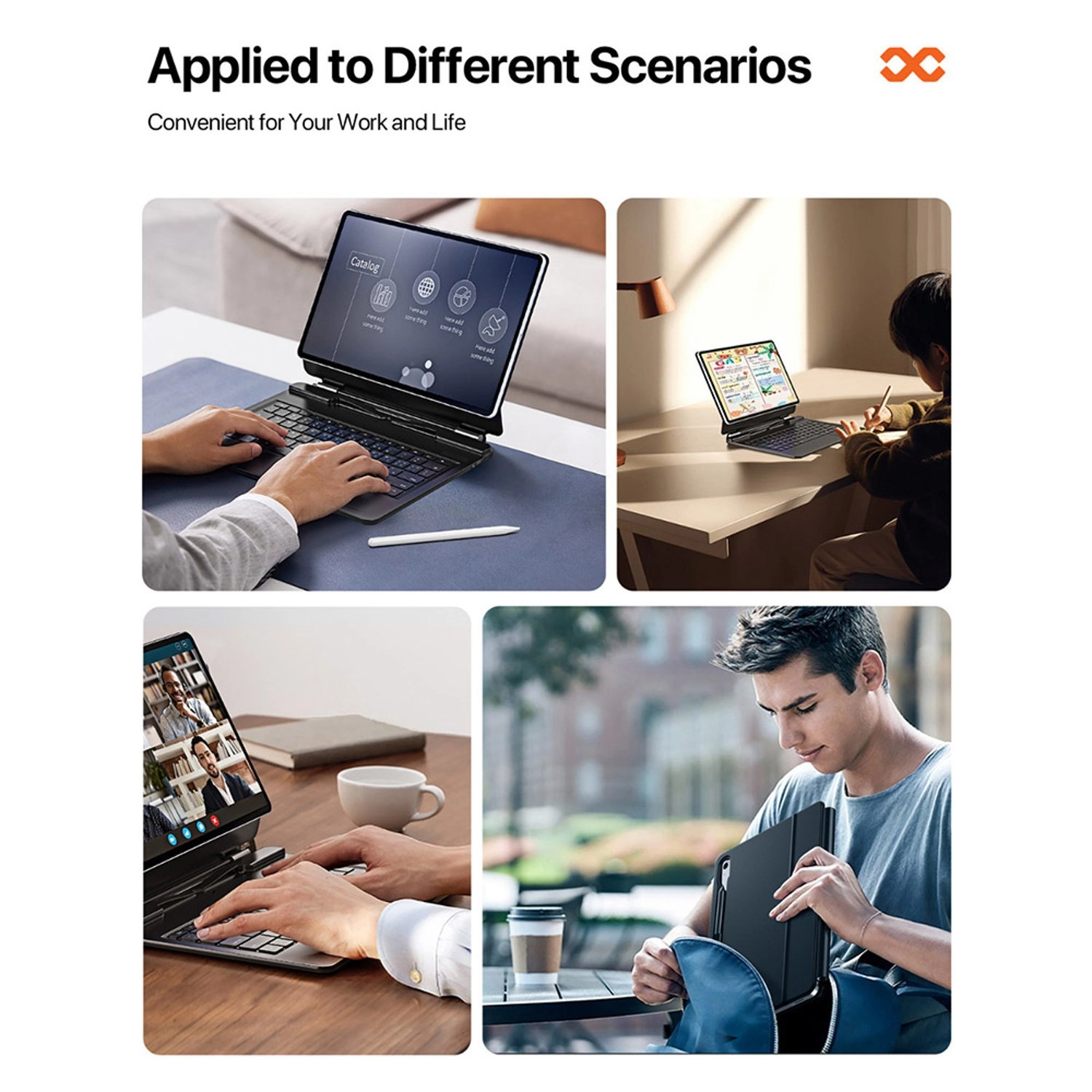 TYPIX-II - Keyboard for Samsung Galaxy Tab S10 FE Plus Black