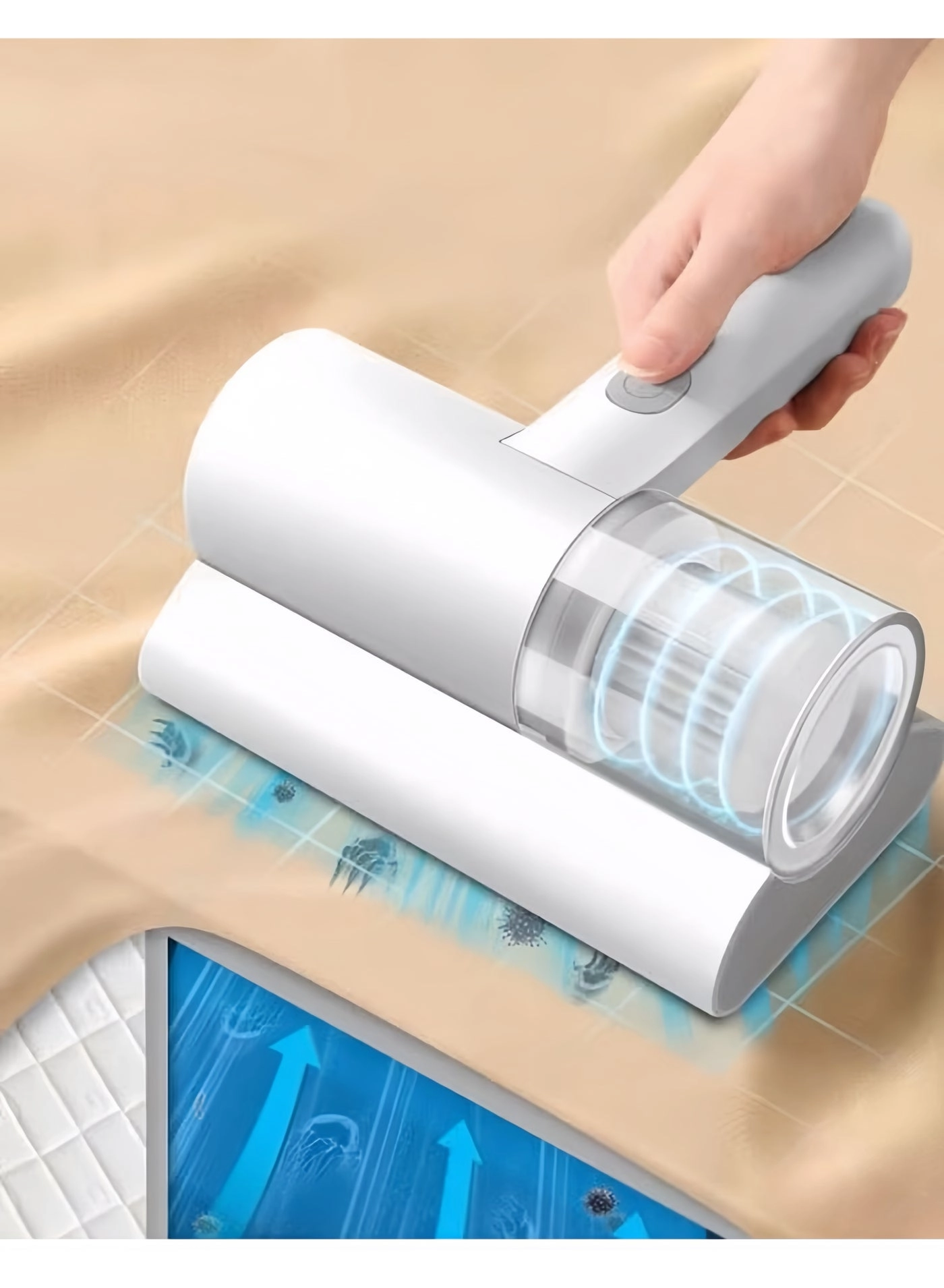 Mattress Vacuum Cleaner - 10KPa Cordless HEPA