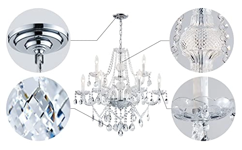9 Light Chandelier - Max 60 cm (23 inch)