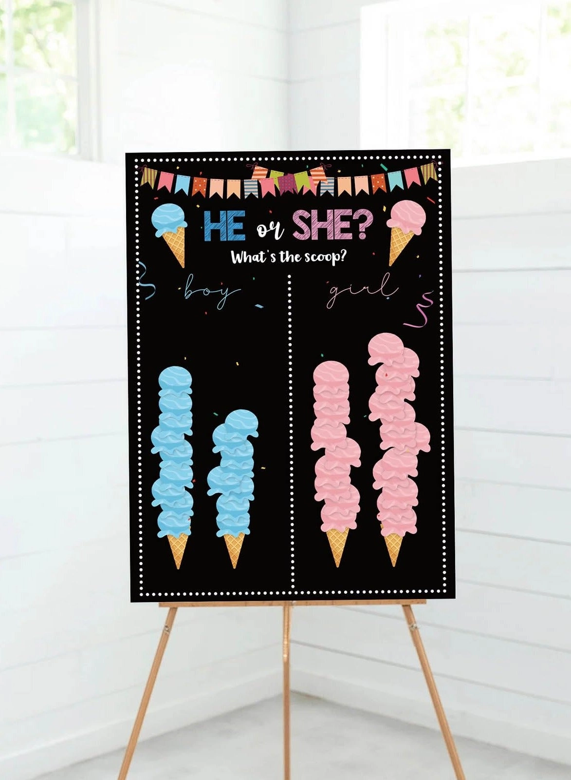 Baby Gender Reveal Board - 36 piece(s)