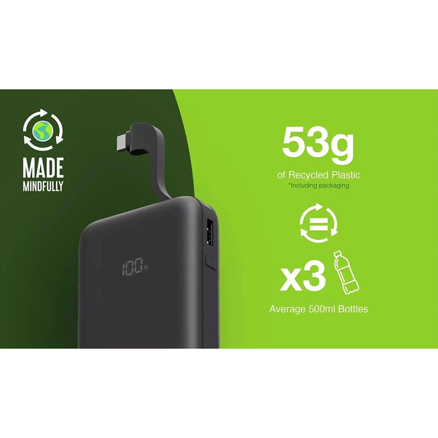 Eco Integrated 3 - 12,000mAh 15W Fast charging